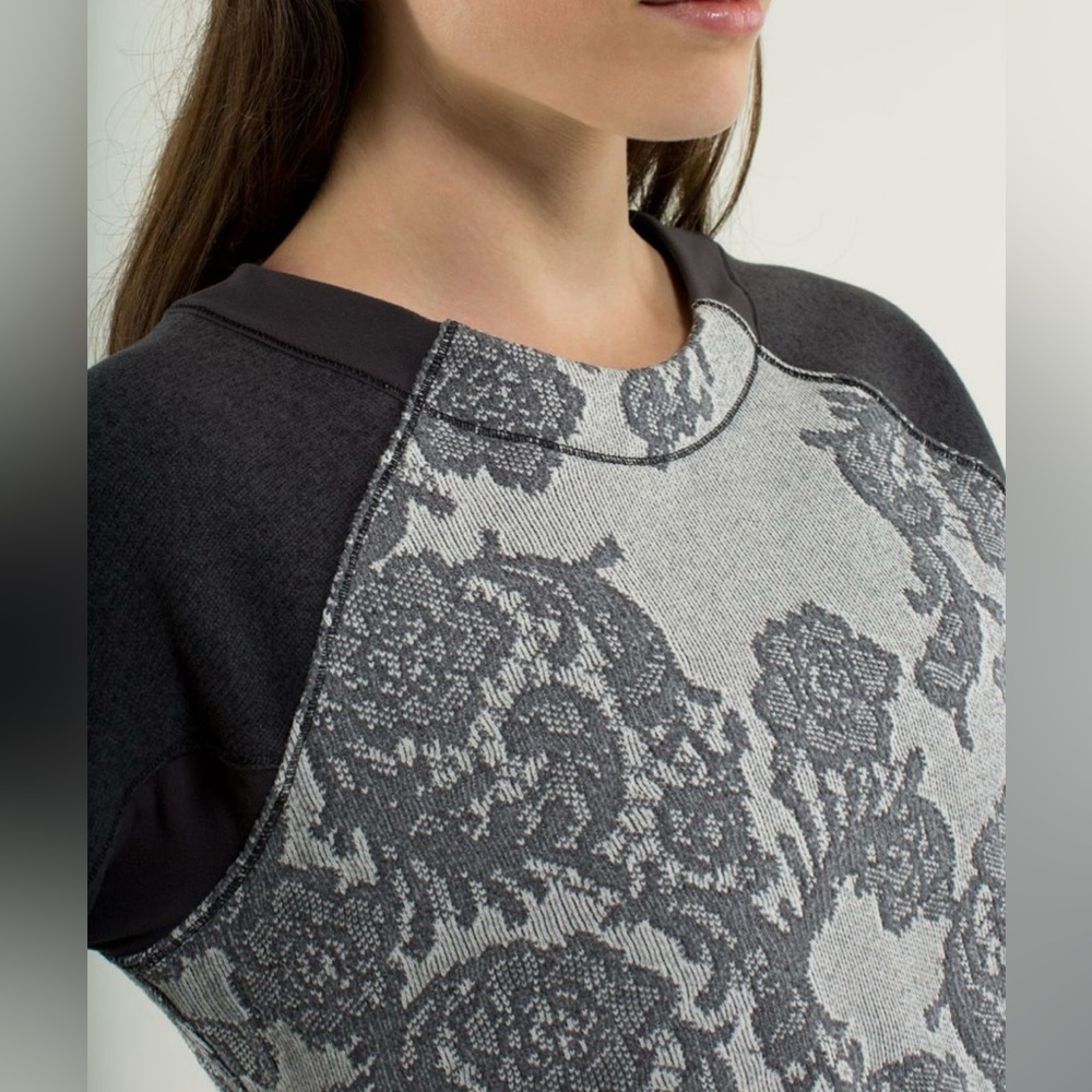 Lululemon Fleet Street Pullover in Black / White / Heathered Black / Soot Size L